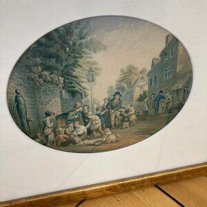 Abraham Le Blond Framed Art Print PLEASE REMEMBER THE GROTTO Village Scene